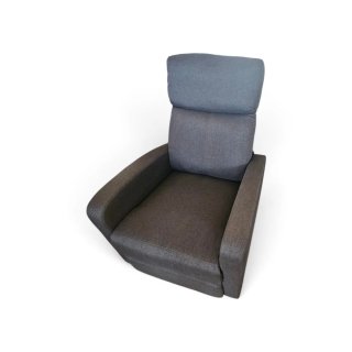 Sillón relax manual tela beige/gris