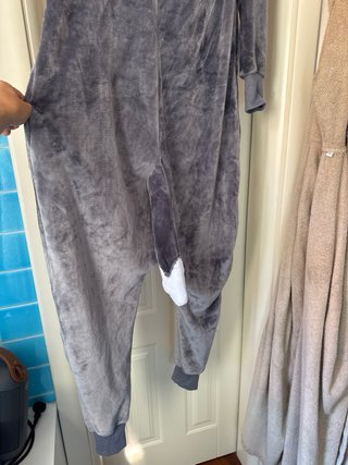 Costume Dinosauro Grigio unisex Taglia M