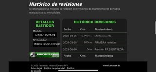 Kawasaki Ninja 125 Verde y Negra
