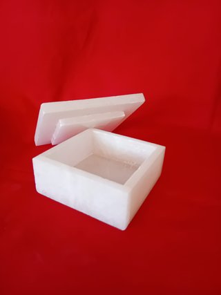 Joyero de Alabastro Blanco