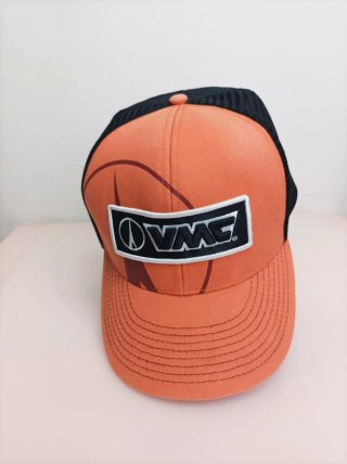 Gorra VMC Trucker Naranja Negra Pesca Vintage
