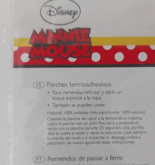 Minnie Mouse 2 Parches termoadhesivos