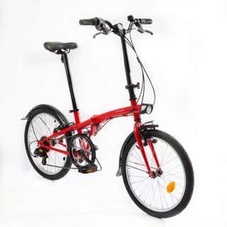 Bicicleta plegable 20 pulgadas 6V Tilt 120 rojo