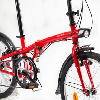 Bicicleta plegable 20 pulgadas 6V Tilt 120 rojo