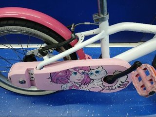 Bicicleta Btwin Docto Girl 500 15" rosa y blanca