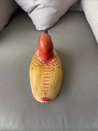Pato Señuelo Madera Decorativo Antiguo