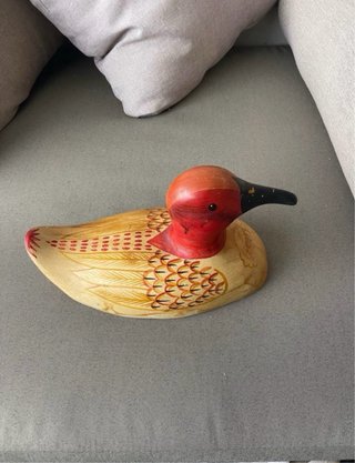 Pato Señuelo Madera Decorativo Antiguo