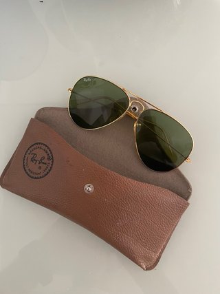 Gafas de sol Ray-Ban Aviator Doradas Verdes