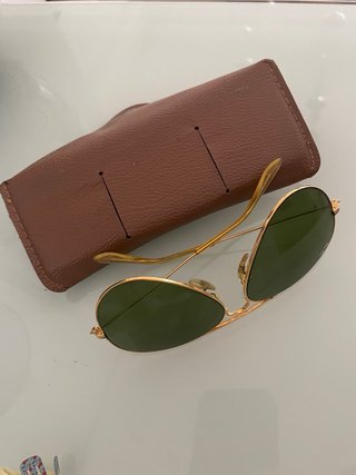 Gafas de sol Ray-Ban Aviator Doradas Verdes