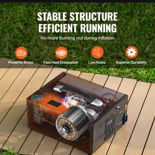 Compresor de Aire PCP, Compresor Portátil de Aire PCP 4500PSI/30Mpa con Convertidor Externo, DC12V, AC230V | Libre de Aceite y Agua | Compresor de Rifle de Aire de Parada Manual, Paintball y Tanqu...