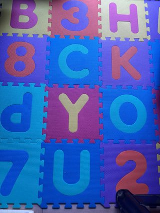 Alfombra Puzzle Infantil Números y Letras