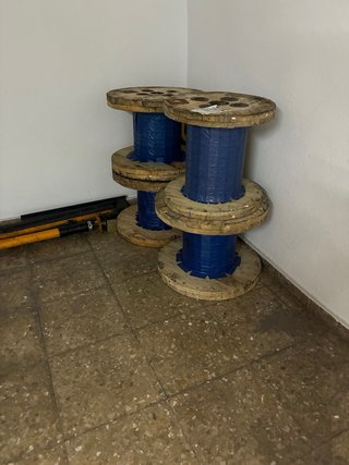 Bobine di legno grandi per tavoli/panchine