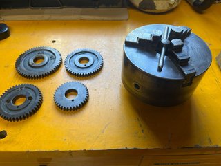 Torno de metal antiguo Little John