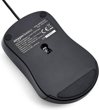 Ratón Amazon Basics 3 botones con cable