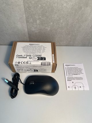 Ratón Amazon Basics 3 botones con cable
