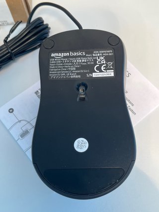 Ratón Amazon Basics 3 botones con cable