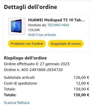 Tablet Huawei T 10 32GB prezzo leggermente trattab