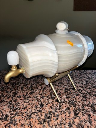 Dispensatore di Liquori Vintage in Onice Naturale