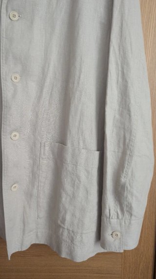 Sobrecamisa lino Massimo Dutti Beige