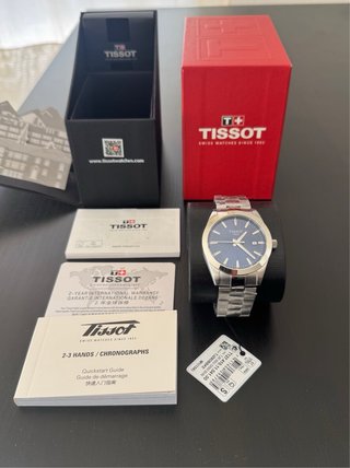 Tissot Gentleman Esfera Azul Acero Nuevo