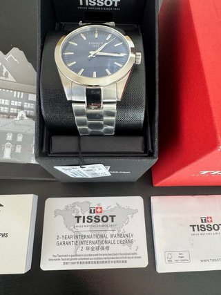 Tissot Gentleman Esfera Azul Acero Nuevo