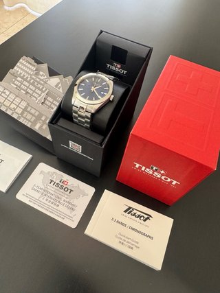 Tissot Gentleman Esfera Azul Acero Nuevo