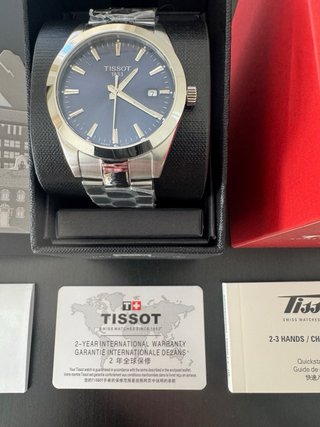 Tissot Gentleman Esfera Azul Acero Nuevo