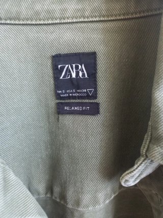 Sobrecamisa Zara Verde Talla S