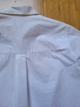 Camisa blanca Zara manga abullonada