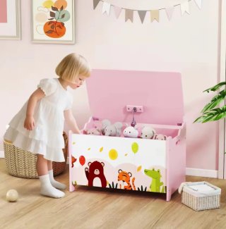 Baúl infantil de madera nueva
