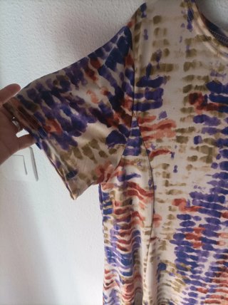 Vestido estampado corto verano talla única