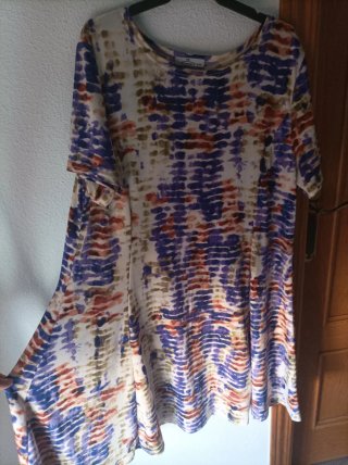 Vestido estampado corto verano talla única