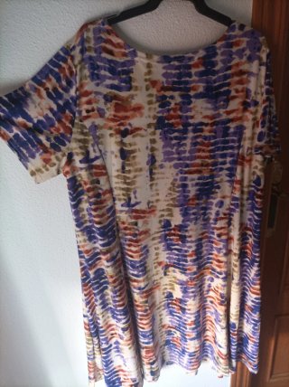 Vestido estampado corto verano talla única