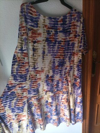 Vestido estampado corto verano talla única