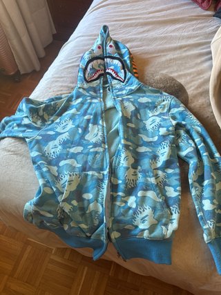 Sudadera BAPE Camuflaje Azul Tiburón