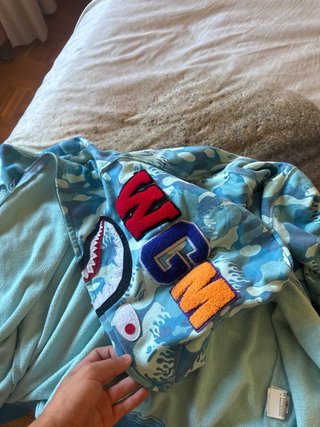 Sudadera BAPE Camuflaje Azul Tiburón