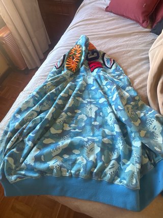 Sudadera BAPE Camuflaje Azul Tiburón