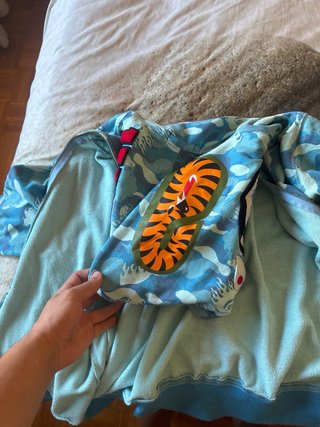 Sudadera BAPE Camuflaje Azul Tiburón