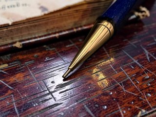 Parker Duofold Lapis Blue Marble Vintage 1920