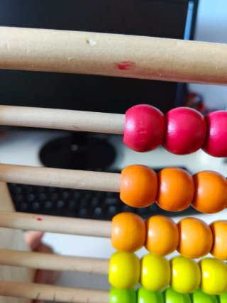 Ábaco de madera infantil