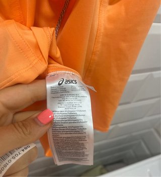 Camiseta tirantes Asics naranja