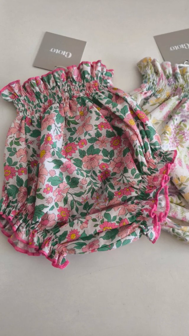 Lote Ranita bebé algodón floral-liquidación