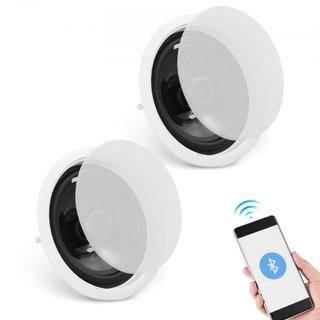 2 PCs 6.5"/16.5 cm Altavoces de Techo Bluetooth 150W Montaje Empotrado en Pared