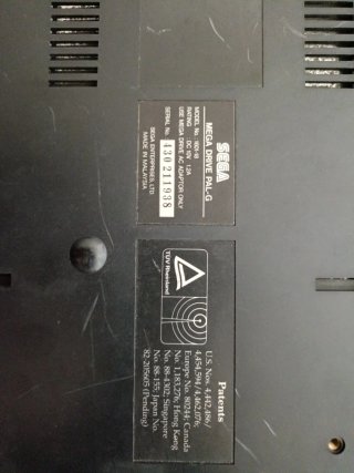 Sega Mega Drive Consola Negra