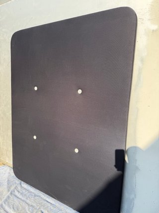 Base tapizada 150x190cm tela gris