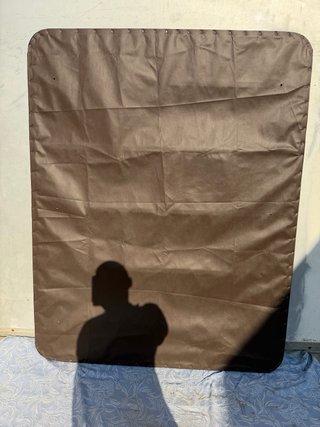 Base tapizada 150x190cm tela gris