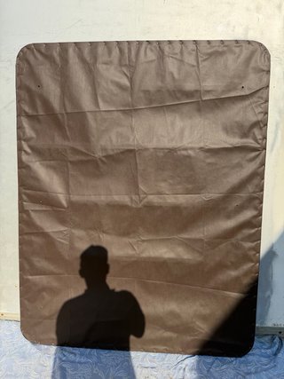 Base tapizada 150x190cm tela gris