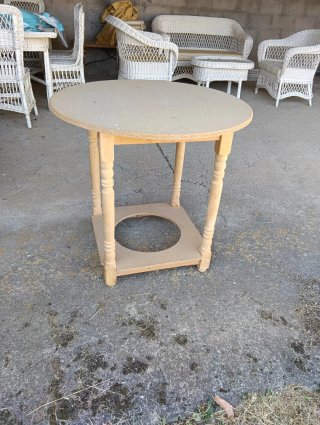 Regalo mesa camilla redonda de madera