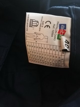 Pantalón de trabajo Anbor Talla 40