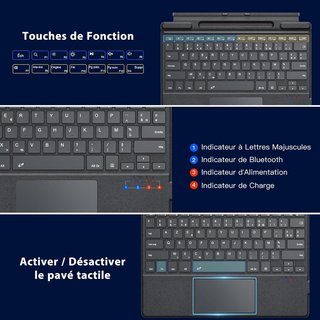 Teclado Bluetooth Microsoft Surface Pro 11/10/9/8